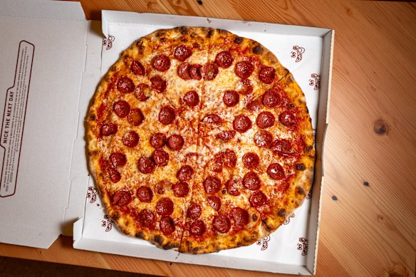 Pepperoni pizza.
