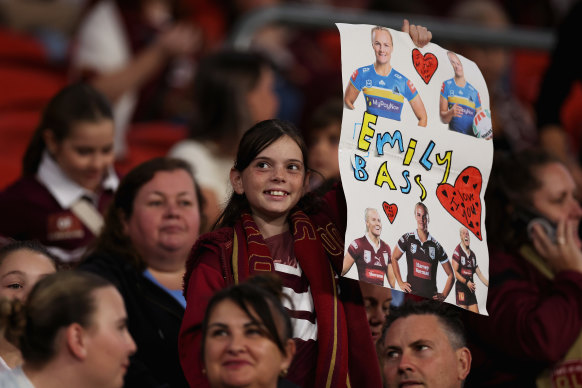 Fans at Suncorp Stadium.