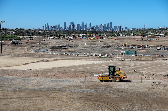 Moonee Valley Racecourse is being rebuilt from the ground up.