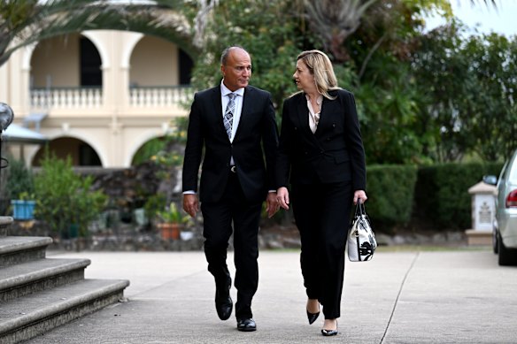 Annastacia Palaszczuk alongside partner Dr Reza Adib.