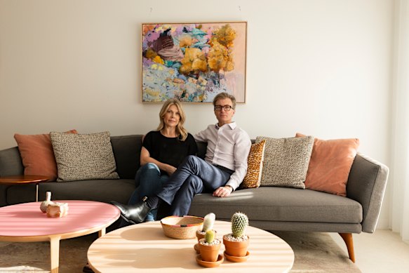 Steve and Melinda Giblett sold their Thirroul home at a much busier time in the market.