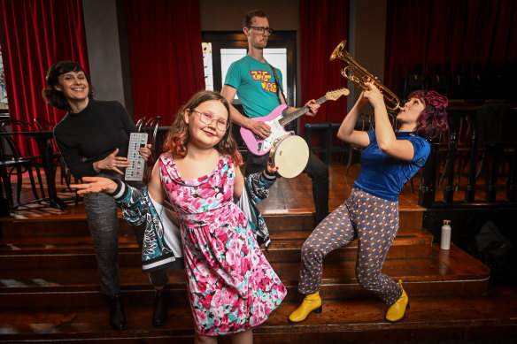 Musicians Cat Richards, John Cheong-Holdaway, Charlie Woods and Erica Cheong-Holdaway are putting on a series of gigs aimed at families.