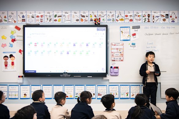 Parents enrol their children because they like the amount of data the school uses, teachers say.
