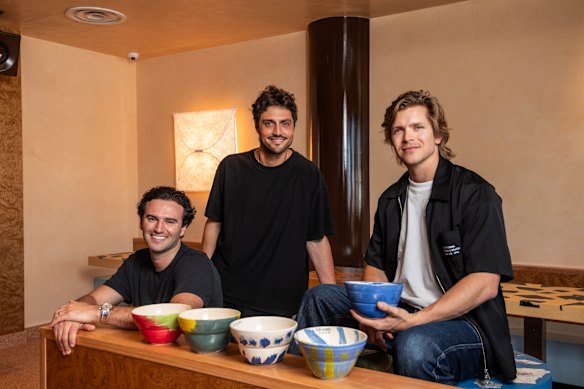 Left to right: Fishbowl (now Thisbowl) founders Casper Ettelson, Nathan Dalah and Nic Pestalozzi.