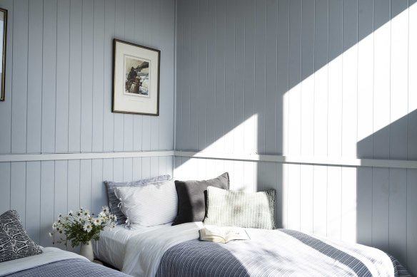 A cottage bedroom.