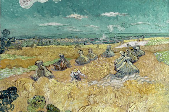 Monet to Matisse: Defying Tradition  at the Art Gallery of South Australia. Vincent van Gogh’s Wheat Stacks with Reaper.

