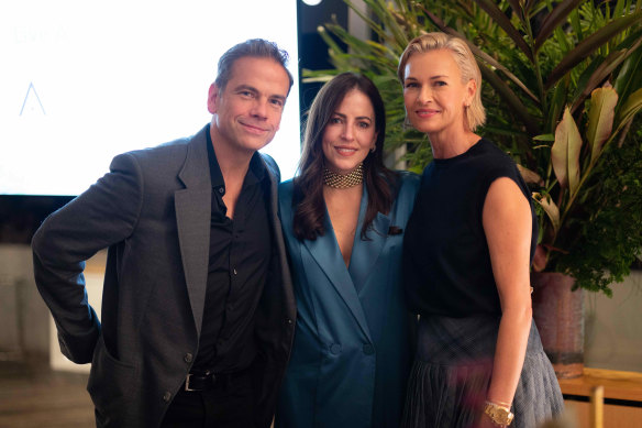 A good cause: Lachlan Murdoch, Lisa Wipfli and Sarah Murdoch at the Ronald McDonald Gala Dinner in April.