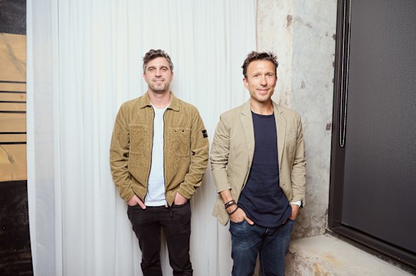 Afterpay co-founders Nick Molnar and Anthony Eisen in November 2024.