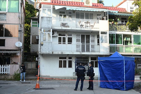 The flat where part of Choi’s beheaded and dismembered body was found.