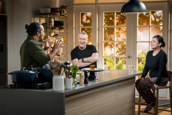 Jimmy and Jane Barnes on The Cook Up With Adam Liaw. 