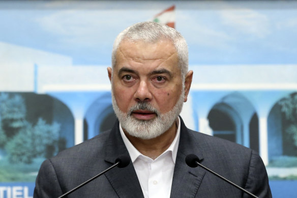 Ismail Haniyeh, the leader of the Palestinian militant group Hamas.