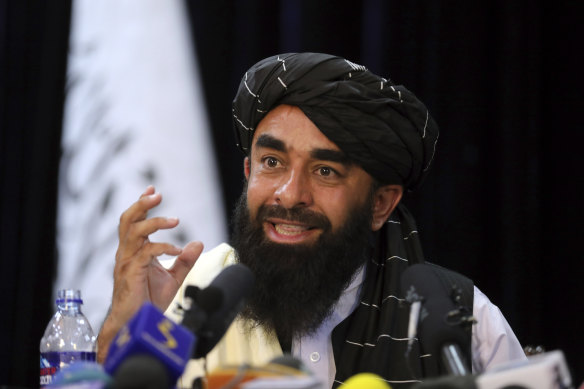 Taliban spokesman Zabihullah Mujahid.