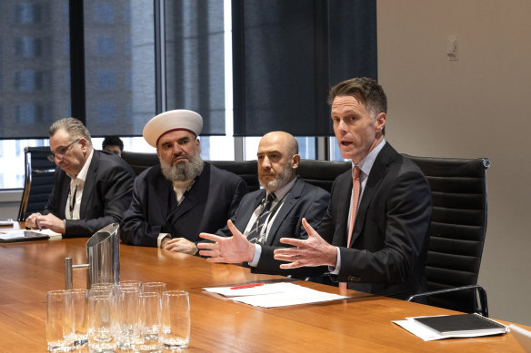 NSW Premier Chris Minns met with religious leaders on Tuesday, and again on Thursday evening.