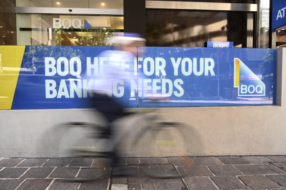 The Bank of Queensland intends to cut its interim dividend to 20 cents a share for the first half.