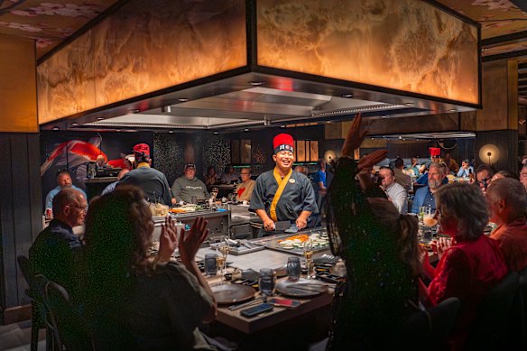 Umai Teppanyaki is one of the many restaurants on board.