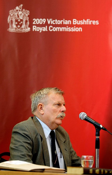 Kelleher at the bushfires royal commission.