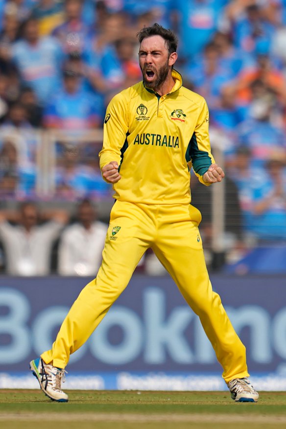 Glenn Maxwell at last year’s World Cup.