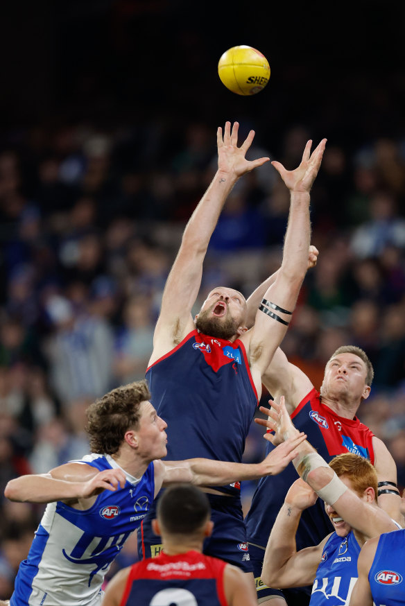 Melbourne’s Max Gawn is in a class of his own.
