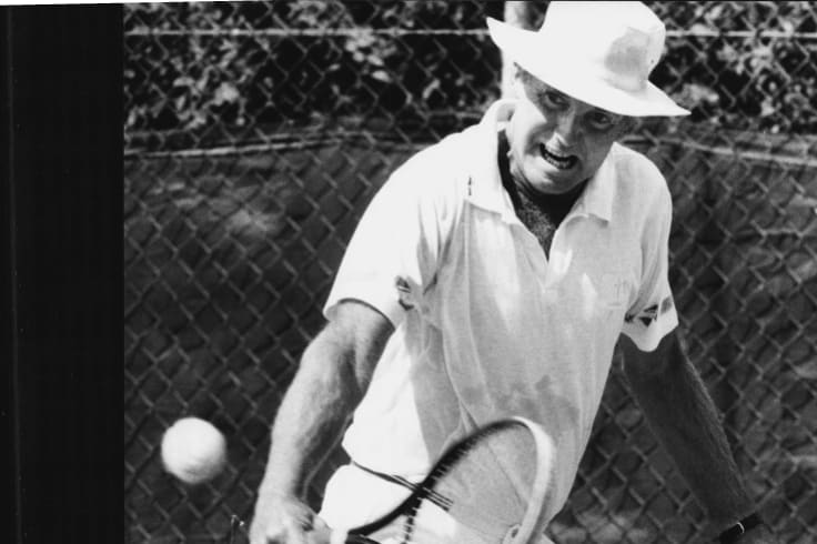 Bruce Larkham playing against John Cooper in 1991.