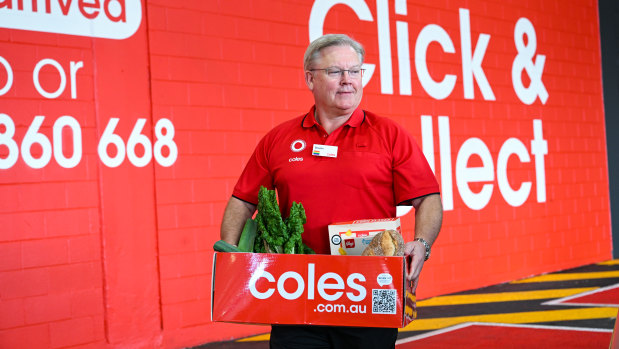 On the way out: Coles chief executive Steven Cain.