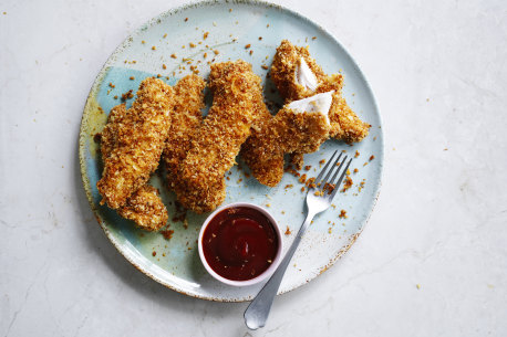 Adam Liaw’s chicken tenders with nugget sauce