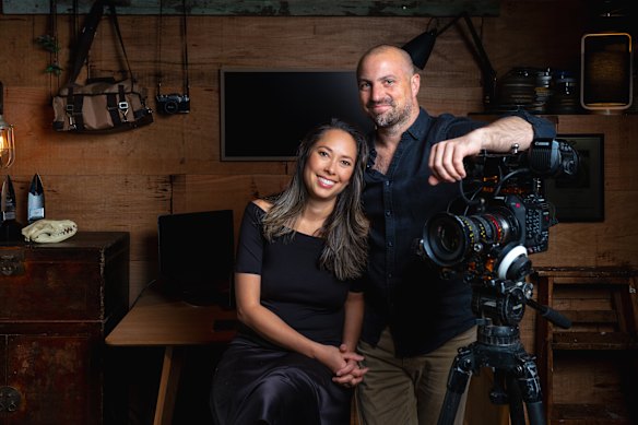PJ Madam, 45, and partner Tim Noonan, 43, met when working as reporters on at Channel 7 in 2013.