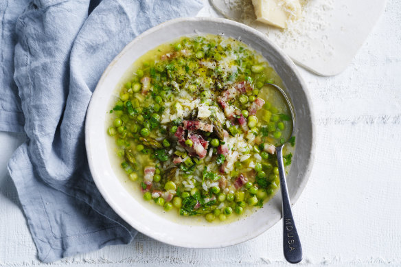 Julia Busuttil Nishimura’s spring vegetable minestra