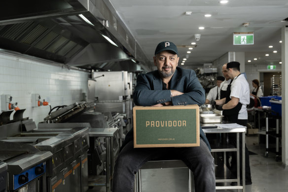 Sam Benjamin, an entrepreneur who has bought the name and assets of failed start-up Providoor and is relaunching it as a home delivery food business.