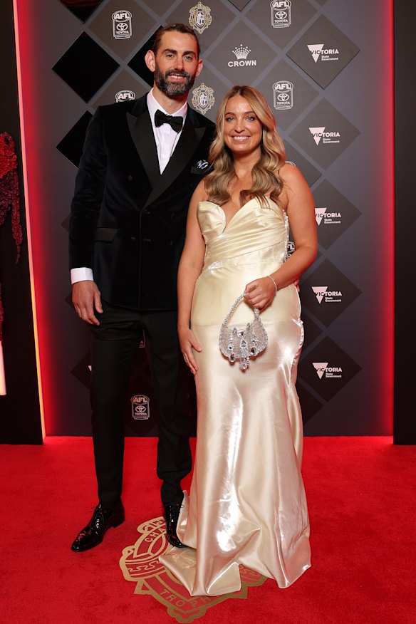 Brodie Grundy and Rachel Wertheim.