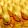 Lindt's Gold Bunny: Smaller and more expensive. 