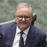 Prime Minister Anthony Albanese during Question Time at Parliament House in Canberra
