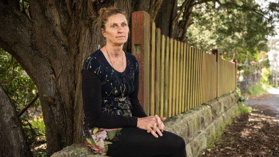 Tracy Dods outside Katoomba Local Court in October.