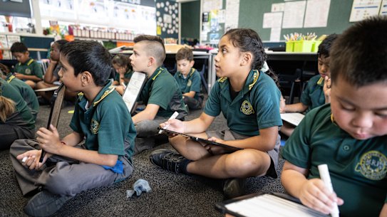 Students at Marsden Road Public School.