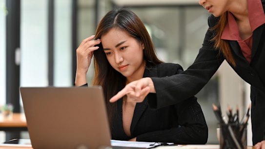 Workplace bullying may include belittling the target and often includes a power imbalance.