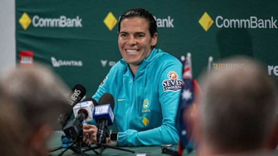 Lydia Williams tried her best to shut down any questions on the Matildas’ perceived rivalry with England.
