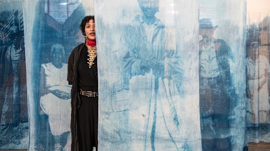 Preview of the 25th Biennale of Sydney with the work “Living Histories” at White Bay Power Station Nikesha Breeze 10 March 2026 SMH