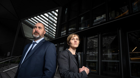 Senior JACET officers Simon Fogarty and Carla McIntyre.