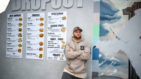 College Dropout burger owner Mark Elkhouri has received a cease and desist letter from Kanye West’s lawyers. Mark was forced to paint over a mural, change the name of the burgers and change the logo at his Ivanhoe business. 