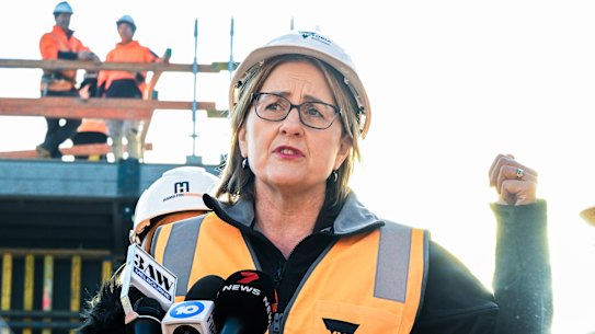 Victorian Premier Jacinta Allan has conceded surging construction costs pose a risk to the first stage of the Suburban Rail Loop.