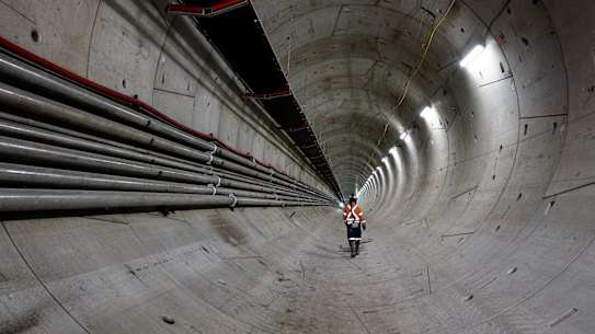 Sydney Metro tunnel.