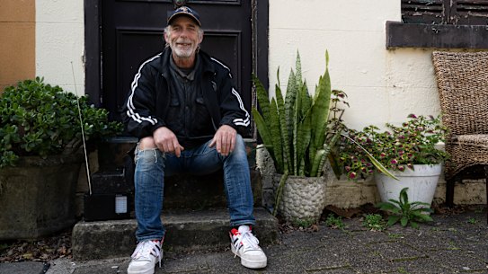 Dave, 58, is sleeping in a hostel but happier outdoors.