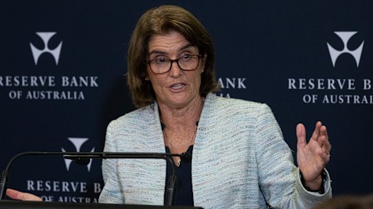 Reserve Bank governor Michele Bullock.