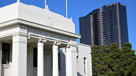 Box Hill could see increased housing density as part of the Suburban Rail Loop East project.