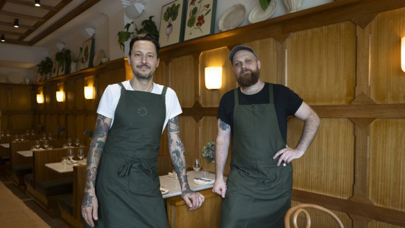 Flora co-owner Elvis Abrahanowicz and head chef Jude Hughes.