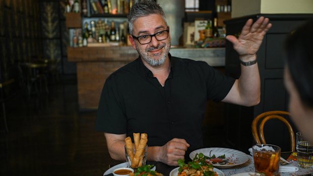 Mike Callander at lunch at Cookie in the CBD.