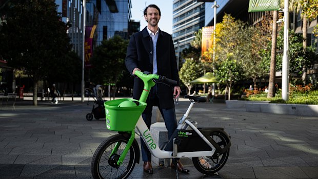 William Peters, the head of Asia Pacific for Lime, is confident the next generation of e-bikes will be welcomed in western Sydney.