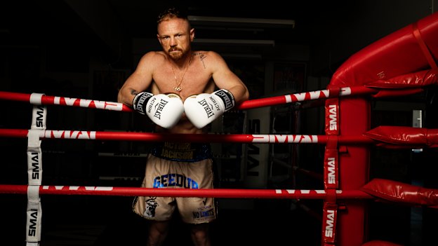 Veteran boxer Luke Jackson at Woolloomooloo PCYC