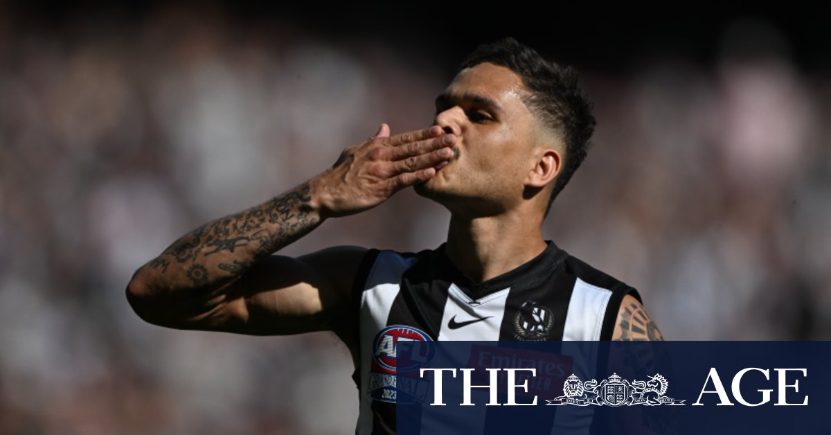 AFL grand final 2023 Collingwood Magpies star Bobby Hill wins the Norm Smith Medal