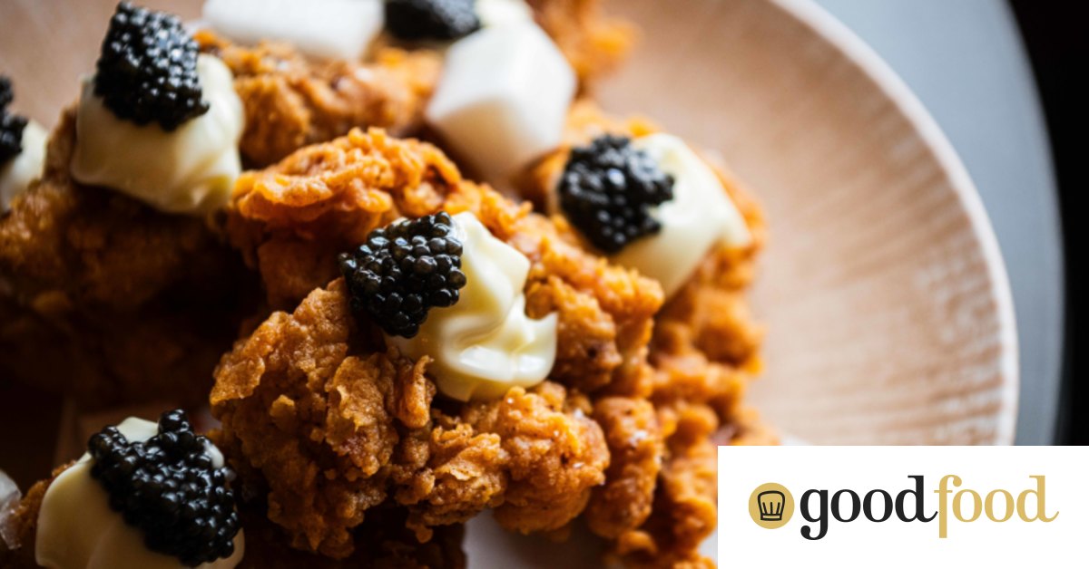 Ruma in Double Bay serves popcorn chicken loaded with caviar