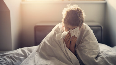 Cases of the flu are surging among children.
